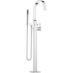 Dornbracht MEM Wannen-Einhandbatterie mit Standrohr, Bronze gebürstet, Ausladung 281 mm, Höhe gesamt 1.139–1.209 mm, Schubrosette 131 x 131 mm