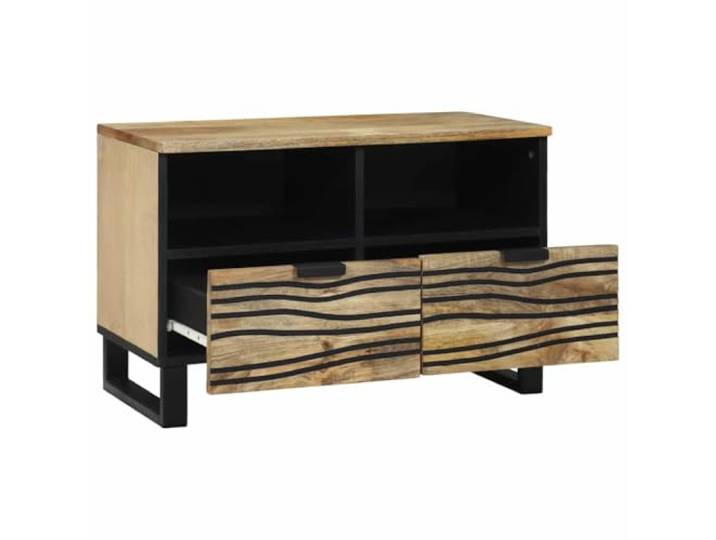 GKHPYURE TV-Einheit mit Schublade, braun, 70 x 33 x 46 cm, mehrschichtiges Platzsparendes Design, Wandmontage, 2 Regale, TV-Schrank für Wohnzimmer