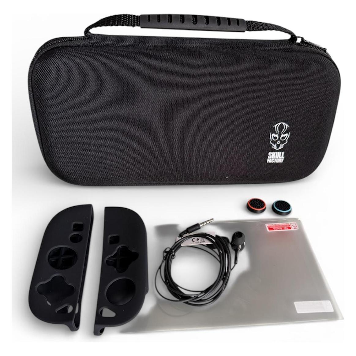 Skull Factory , 5-in-1-Schutzkit Nintendo Switch, Hülle, Schutzfolie (Switch) (SF-ACC0103)