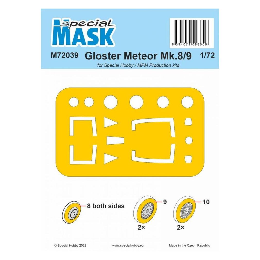 Special Hobby Gloster Meteor Mk.8/9 MASK 1/72 (100-M72039)