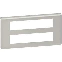 Legrand 079328L Mosaic Rahmen 2x10-modulig, horizontal Farbe: Aluminium