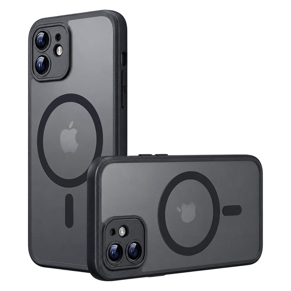 Techsuit - PureFrost MagSafe - iPhone 12 - Frosted Black (Apple iPhone 12) (59881112)