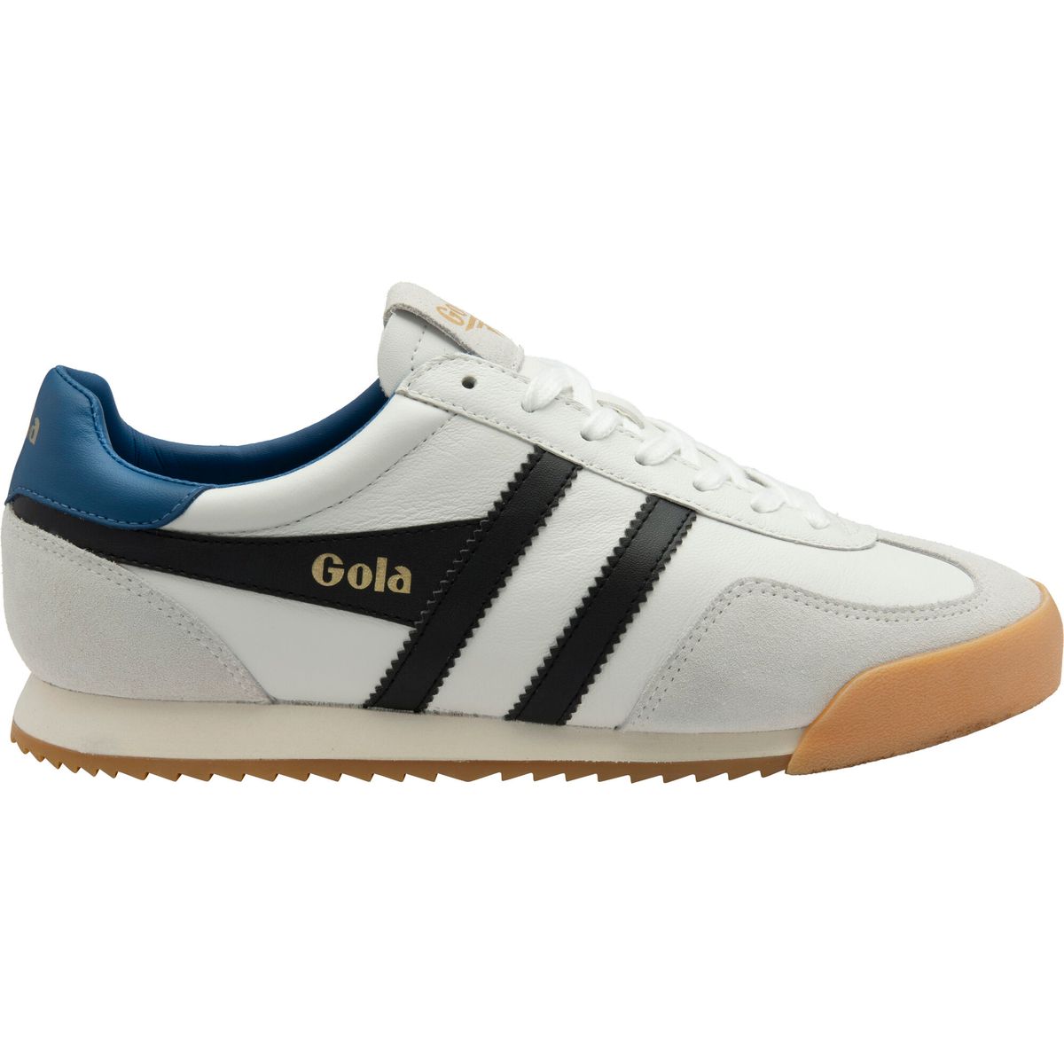 Gola Europa Leather Sneaker Men white/black/marine blue (WB) 10 CMB791-WB-10-whiteblackmarineblue