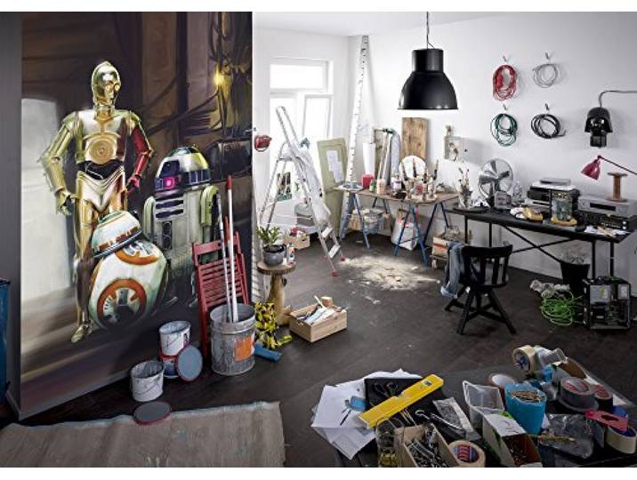 Komar Photo Murale sur Papier\, 184cm x 254cm\, Star Wars Droïdes de Trois