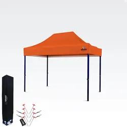 Gartenzelt 2x3m - ohne 3 Wänden - Orange