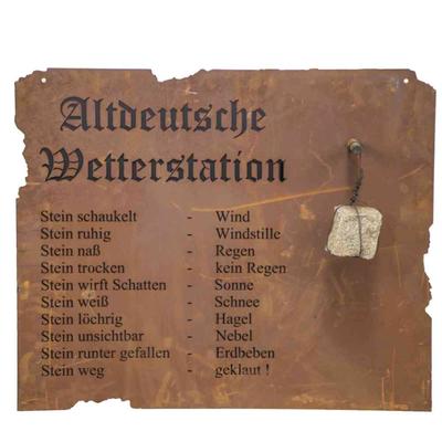 H.G-DEKO Altdeutsche Wetterstation Altdeutsche Wetterstation zum Hängen