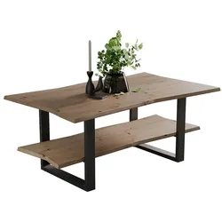 Vicco, Couchtisch + Beistelltisch, Couchtisch Yan, Artisan, 100 x 60 cm, mit Regal (100 x 100 x 40 cm)