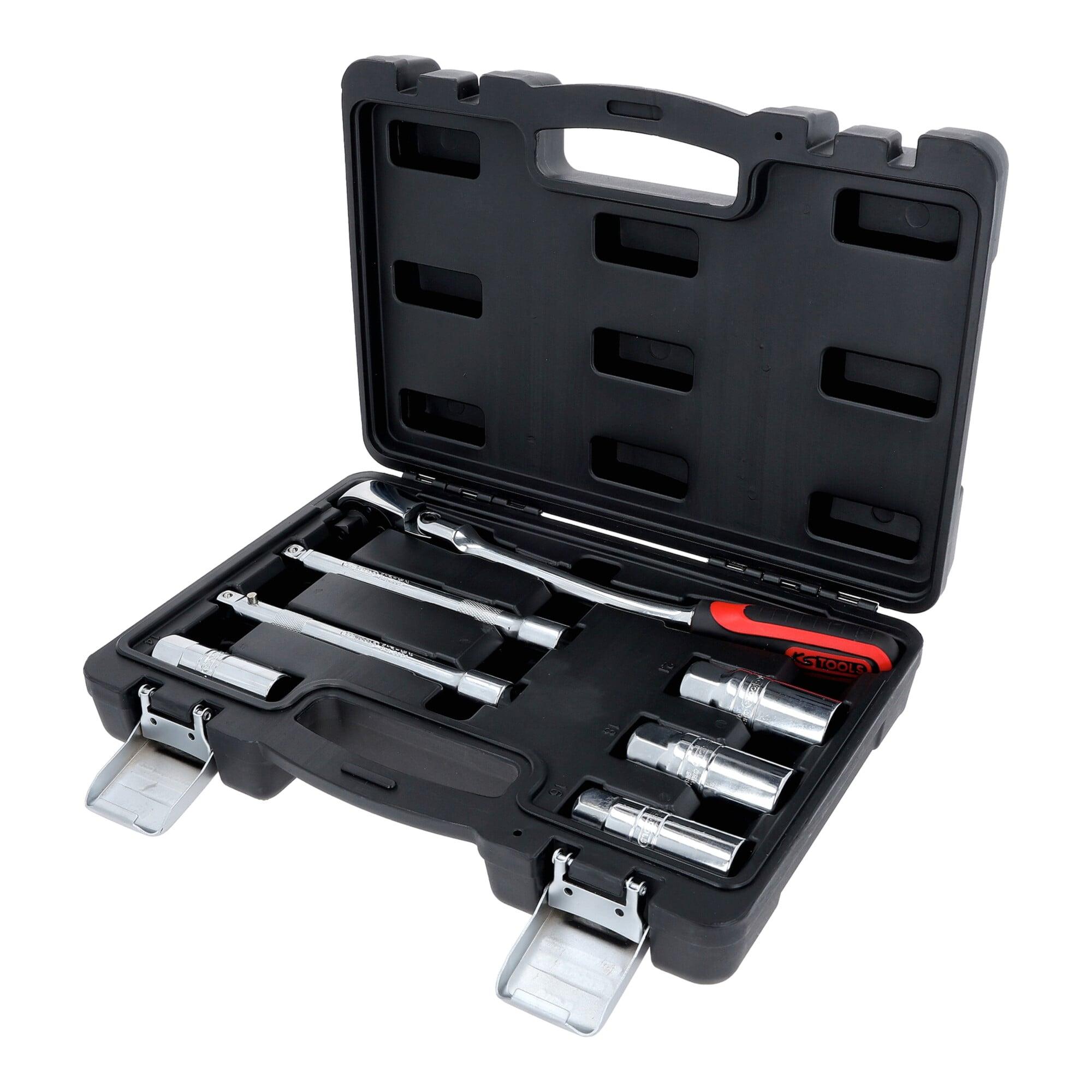 KS Tools 3/8" CHROMEplus Zündkerzen-Service-Satz, 7-teilig (918.0607)
