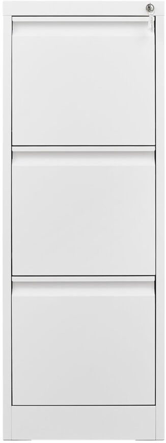 Borough Wharf 3 -Drawer Filing Cabinet White 17.5cm H X 52.3cm W X 105cm D