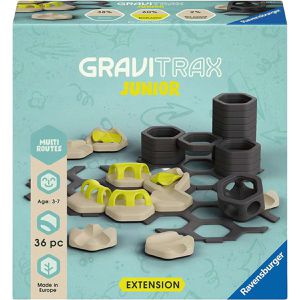 Ravensburger Murmelbahn-Erweiterung GraviTrax Junior Extension Multi Routes, ab 3 Jahre, mit Kreuzungen, Kurven und Weichen