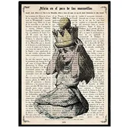 POSTER Alice Und Krone A4 Rahmenlos