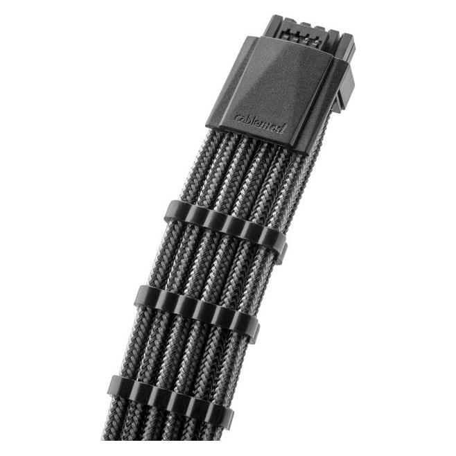 CableMod Pro ModMesh 12VHPWR Cable Extension Kit - carbon (0.45 m) (CM-PCAB-16P3KIT-NKC-3PK-R)