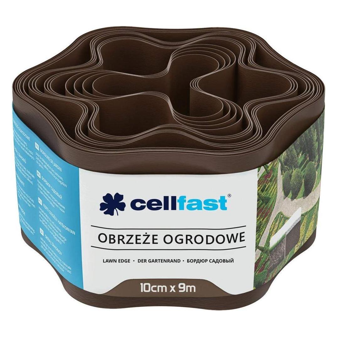 Cellfast Rasenkante braun 10cm hoch und 9m lang (900 cm) (30-011)