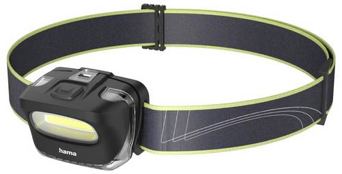 Hama LED-Stirnlampe "HL110", Batterien, COB, Kopflampe zum Joggen, Sport, 2 Modi Stirnlampe 83g