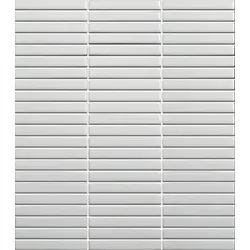 Keramikmosaik Premium Mosaik Kit Kat weiß 28x31 cm matt MOSKK3WHM