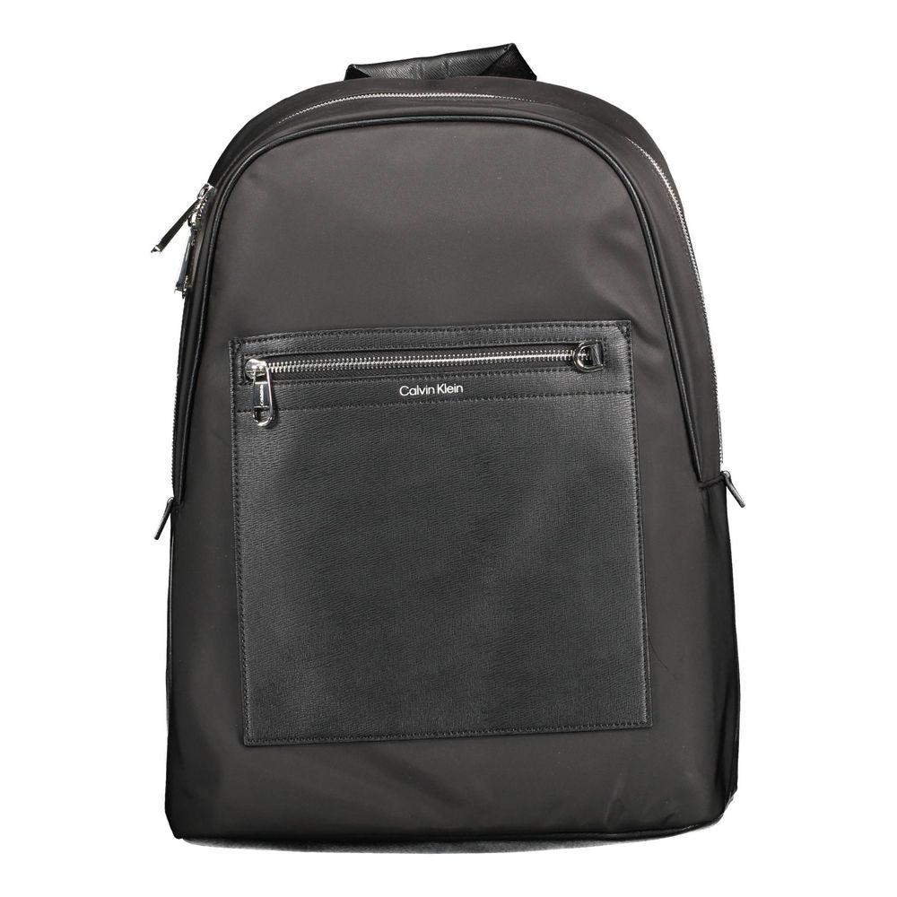 Calvin Klein Schwarzer Polyester Herren Rucksack