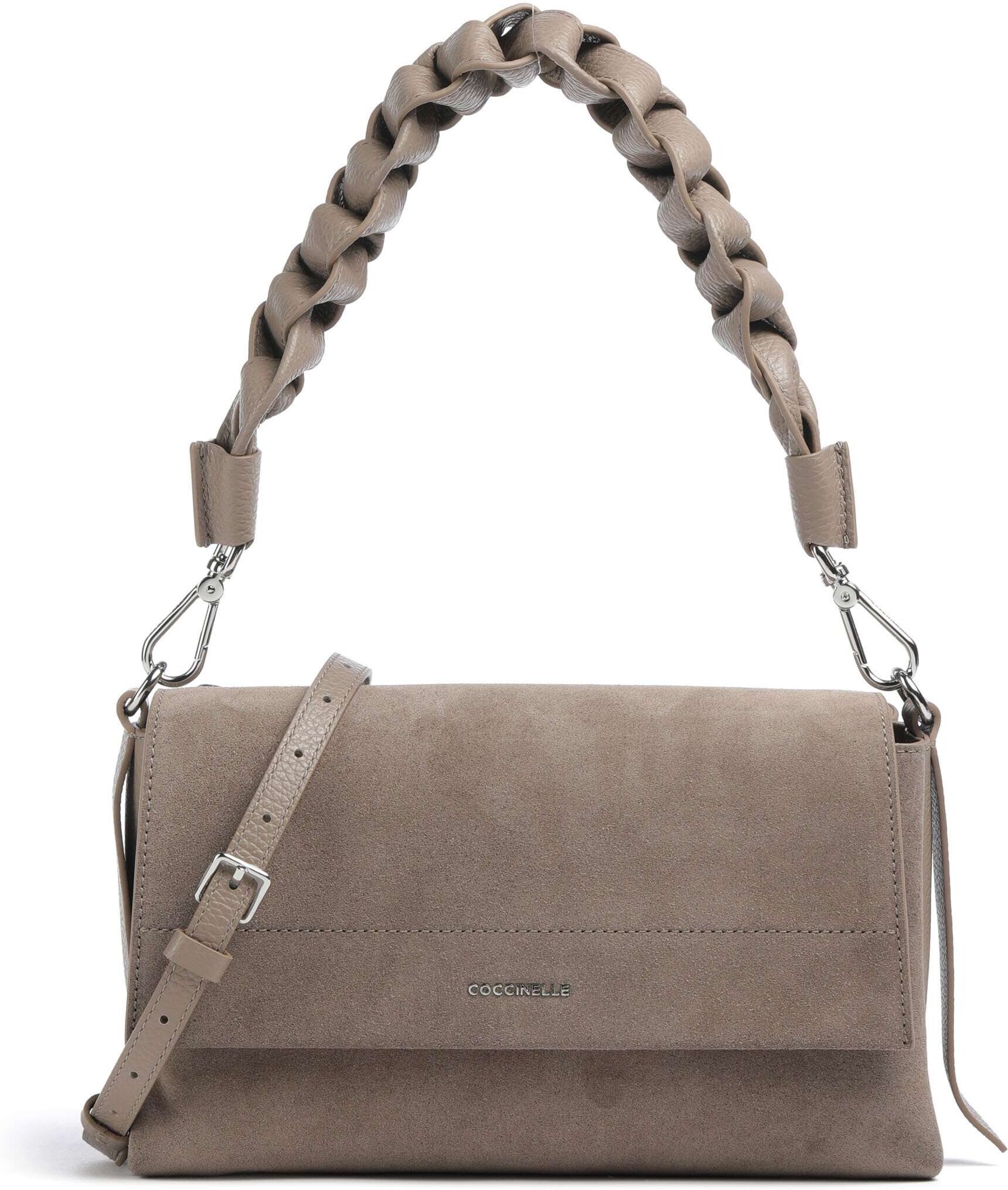 Coccinelle Boheme Suede Schultertasche aus Leder, braun