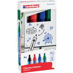 Edding 4-383-4-2 Flipchartmarker 383 Mehrfarbig 1 St.