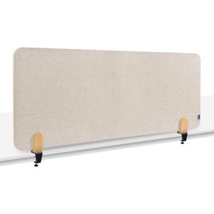 Legamaster Tischtrennwand 7-209822, beige, Akustik-Trennwand mit Filzbezug, 160 x 60cm