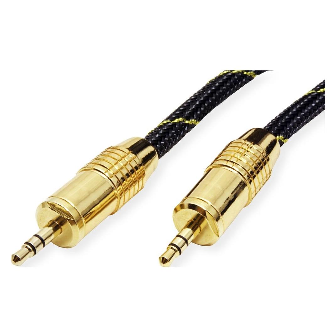 Roline GOLD Stereo-Klinke Verbindungskabel (2.50 m, AUX Kabel) (11.09.4283)