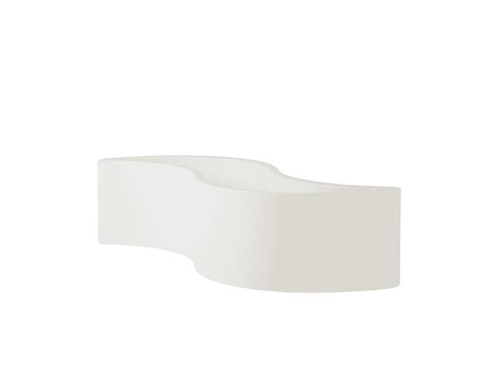 SLIDE vase WAVE POT (Blanc lait - Polyéthylène)