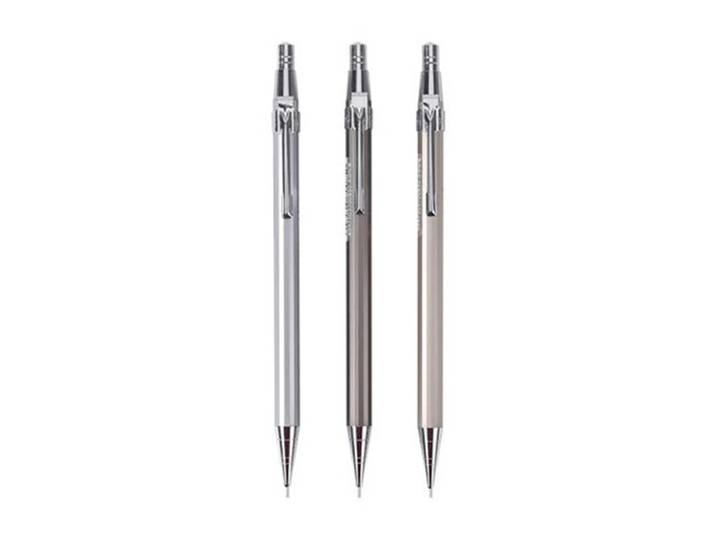 M&G Metalen Vulpotloden, 0,5 mm, 3 Stuks Vulpotloden voor Schrijven, Tekenen en Schetsen, Duurzame Metalen Potloden voor School en Kantoor