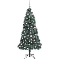 vidaXL, Weihnachtsbaum, Ida (mit LEDs und pinken Kugeln) (210 cm)