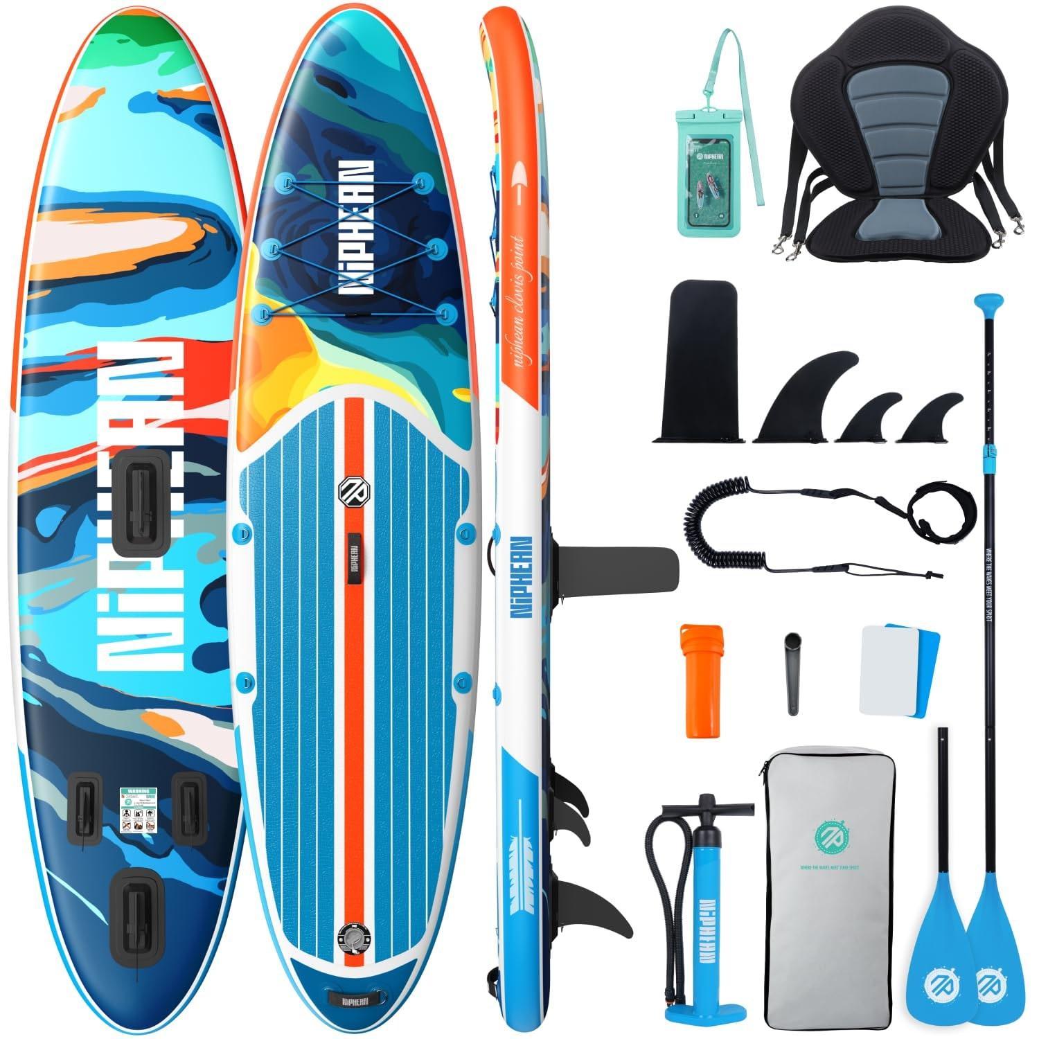 Aufblasbares Stand-Up-Paddle-Board - Stand-Up-Paddle-Board mit Sitz - 320 cm - Tragfähigkeit: 200 kg - Paddleboard