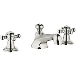 Dornbracht Madison Waschtisch-Dreiloch-Armatur 20700360-08 mit Ablaufgarnitur, platin
