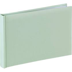 hama 00002730 Buch-Album Fine Art, 24x17 cm, 36 weiße Seiten, Lindgrün