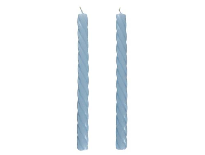 BUTLERS 2er Set Stabkerzen Paraffin - TWISTED - Brenndauer 6h
