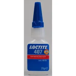 407 Universal-Sofortklebstoff farblos, niedrigviskos, 20gr Flasche - farblos