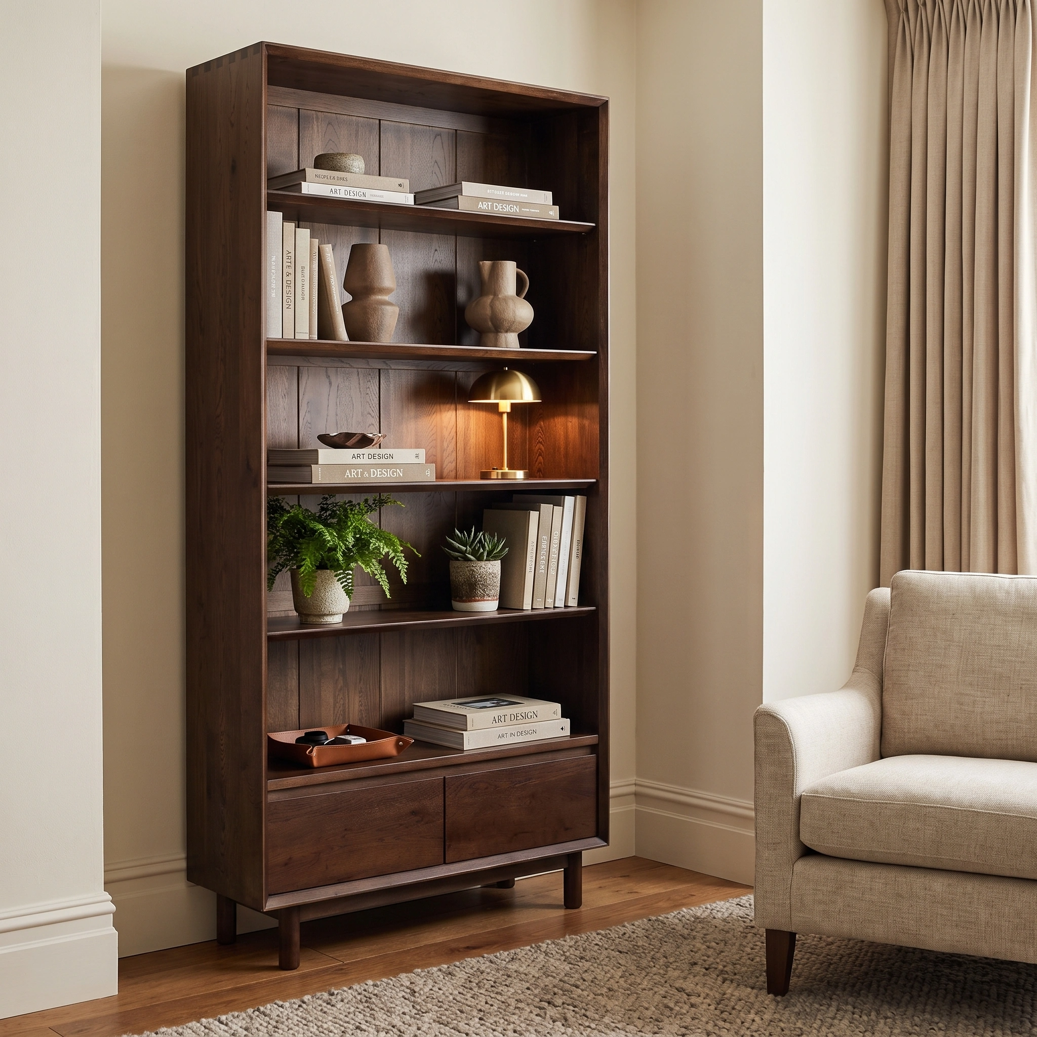 Harbour Lifestyle Oslo Bookcase in Walnut