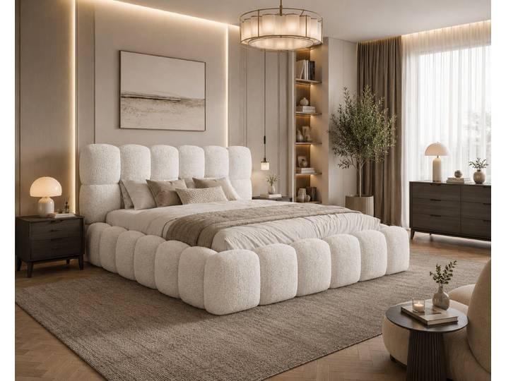 ROYAL24_MARKT Polsterbett – Bett 19 – Arena – Bett mit Federmechanismus und Stauraum (Bett-Set, 1-tlg., Polsterbett inkl. Bettkasten und Metall-Lattenrost), Bettkasten, Metall-Lattenrost, Federmechanismus
