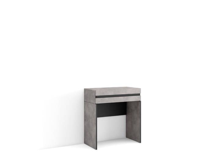 Console d´entrée effet bois ciment 70x35x75cm
