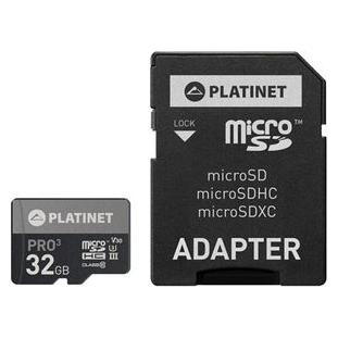 Platinet Karta Pro MicroSDHC 32 GB Class 10 UHS-III/U3 A1 V30 (PMMSD32UIII / 44003) (32 GB, microSDHC, U3, UHS-III) (PMMSD32UIII / 44003)