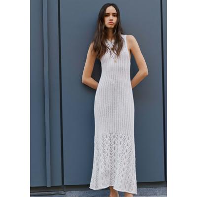 Maxikleid PEPE JEANS "Kleid KENIA DRESS", Damen, Gr. L, Normalgrößen, antique weiß, 100% Baumwolle, Kleider Maxikleid