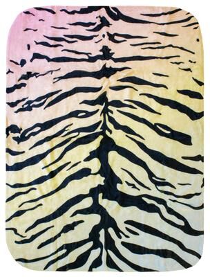 College Covers Tiger Print Throw Blanket