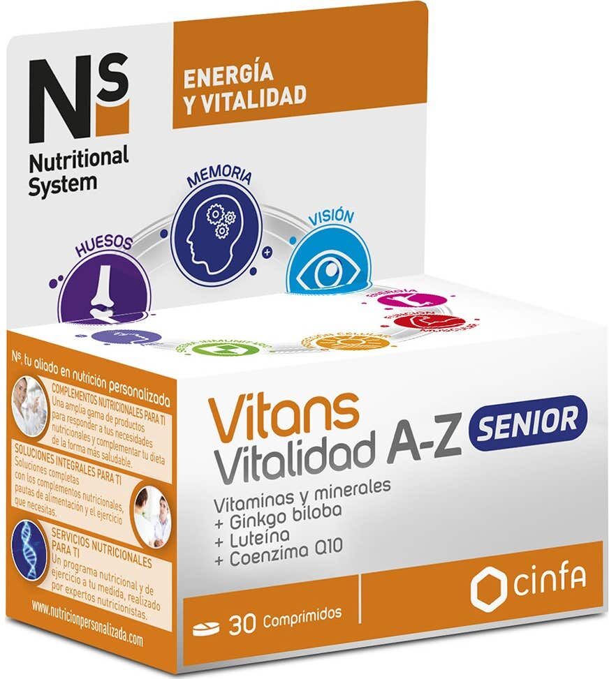 CINFA Complemento Alimenticio Vitans Vitalidad A-Z Senior 30 comp