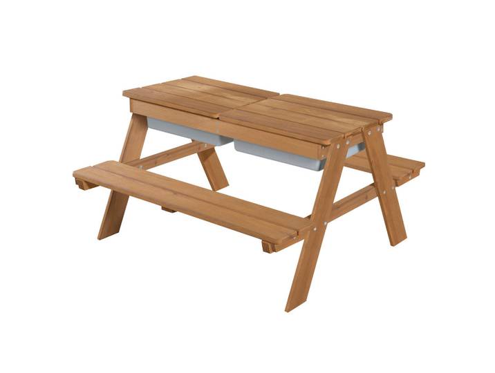 Roba Kinder-Gartenset roba Outdoor +, Teak, Holz, 89x50x85.5 cm, Gartenmöbel, Kinder-Gartenmöbel