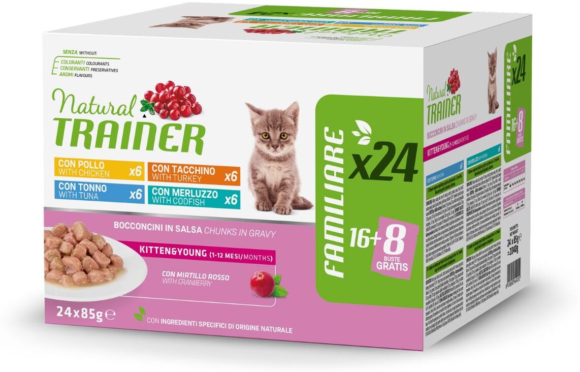 Natural Trainer Kitten Busta Multipack 24x85G MULTIPACK