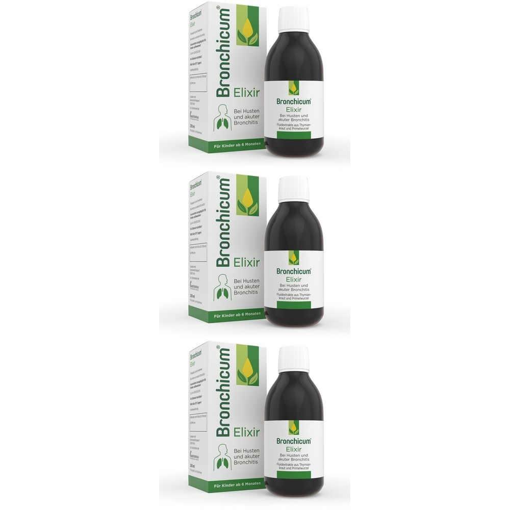 Bronchicum Elixir 3x 3x250 ml Flüssigkeit zum Einnehmen