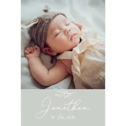 Personalsiertes Poster 40x60cm im Design "Babyzweig" mit Fotos und Texten gestalten