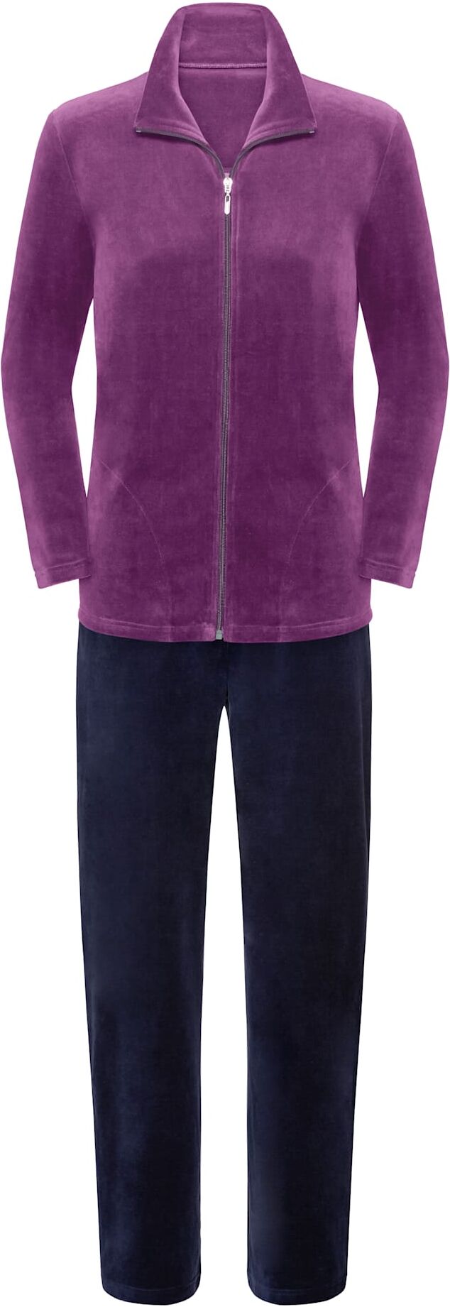 Hausanzug COMTESSA, Damen, Gr. 36/38, lila (beere), 80% Baumwolle, 20% Polyester, Homewear-Sets Hausanzug beere 36/38