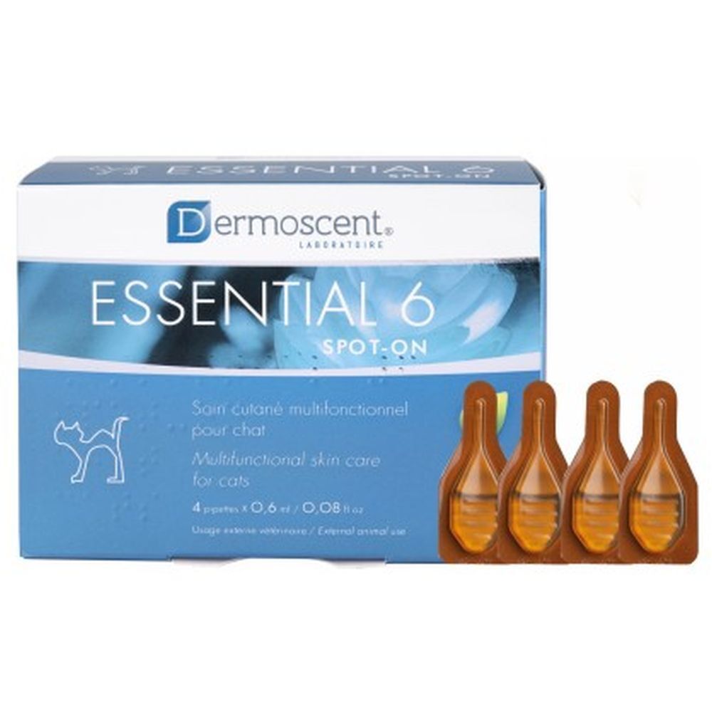 Dermoscent Spot-On Kat Pipet 0.6Ml 4 St Einzeldosispipetten