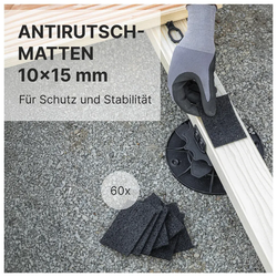 Terrassenbauset für 6m2 ohne Stelzlager, mit Zubehör