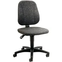 Bimos, Bürostuhl, Arbeitsdrehstuhl Unitec Rollen Stoffpolster grau 440-620 mm (44 - 62 cm)