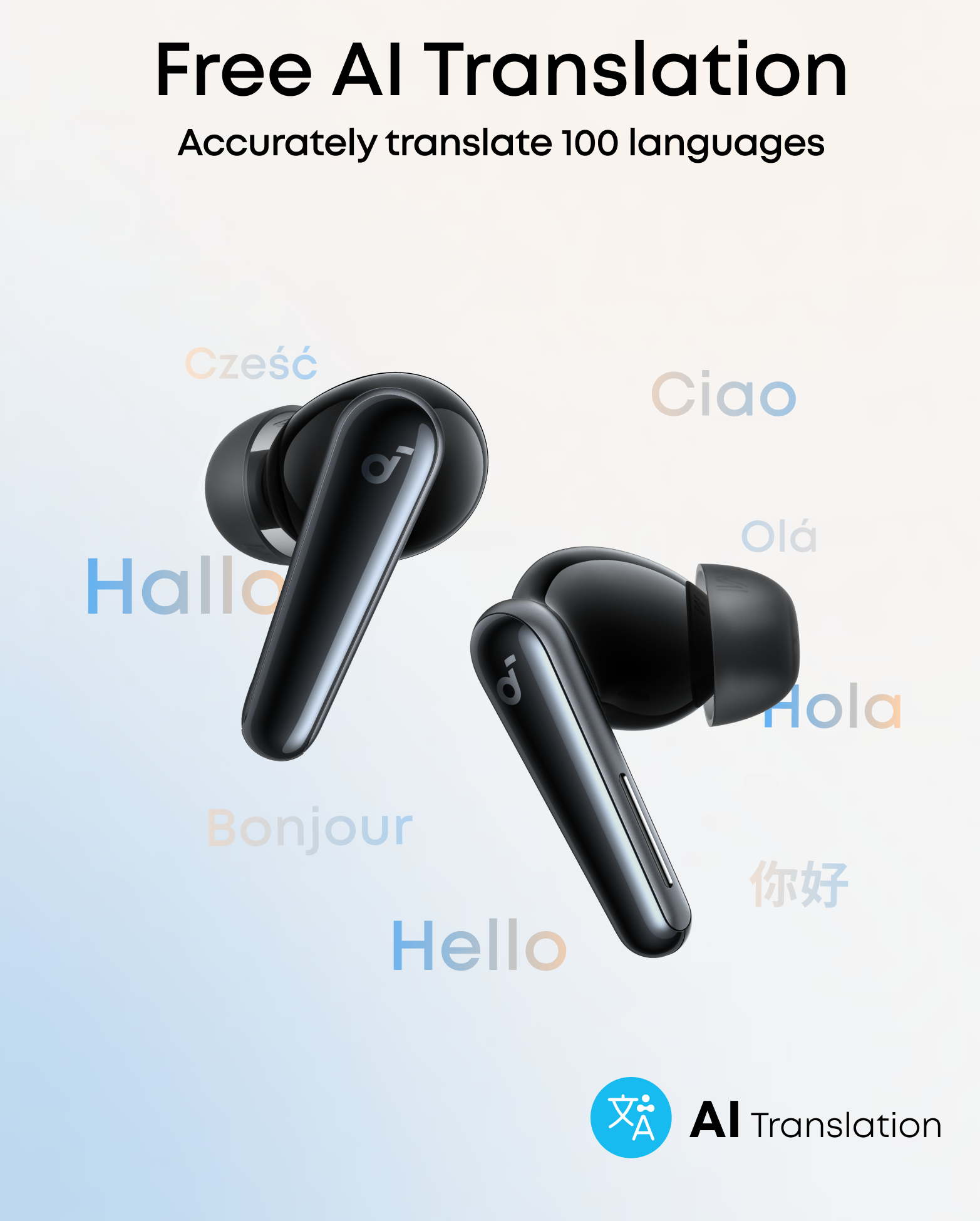 soundcore Liberty 5   Noise Cancelling Earbuds, 2x Stronger Voice Reduction Apricot