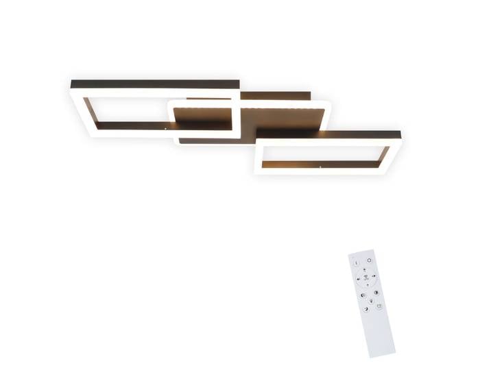 Blumenfee ii - plafonnier led en métal, coloris noir, l 54 cm
