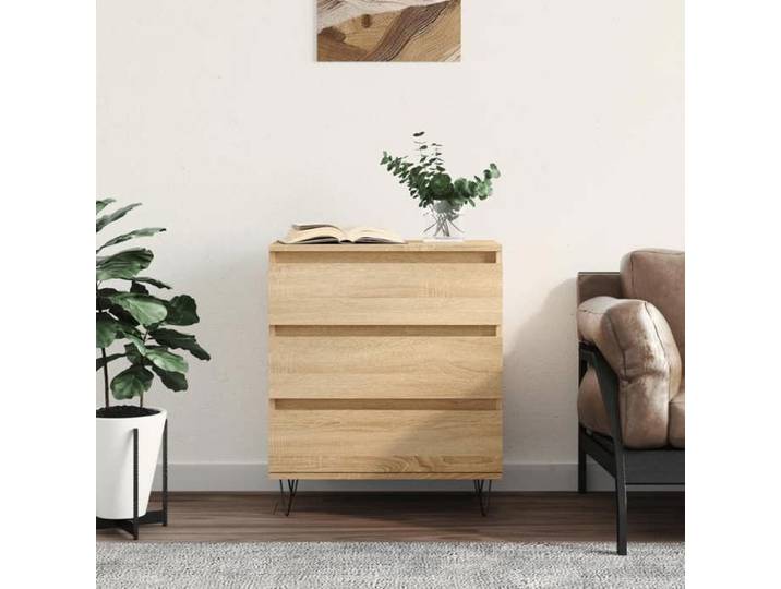 Buffet-Meuble de rangement Chêne sonoma 60x35x70 cm Bois d'ingénierie 825395